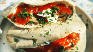 Vegetarian mushroom kebab recipe