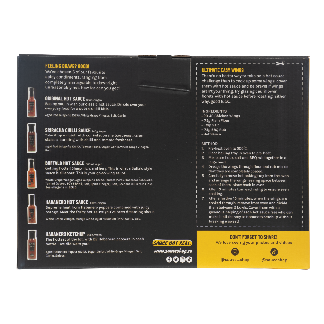 Hot Sauce Challenge Set Chilli Sauce Gift Set Sauce Shop®