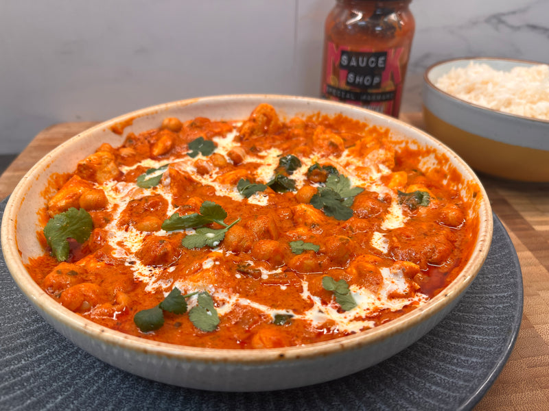 4-Step Chicken and Chickpea Makhani Curry