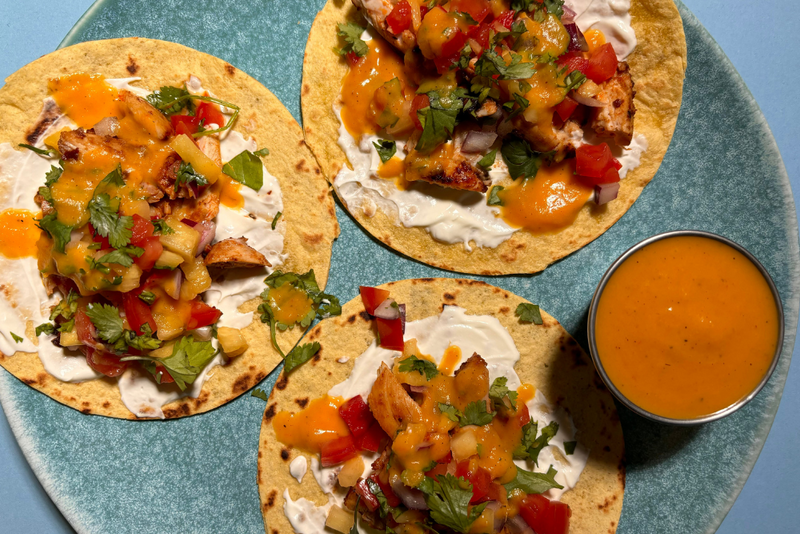 Easy Chicken Tacos With Pineapple Salsa