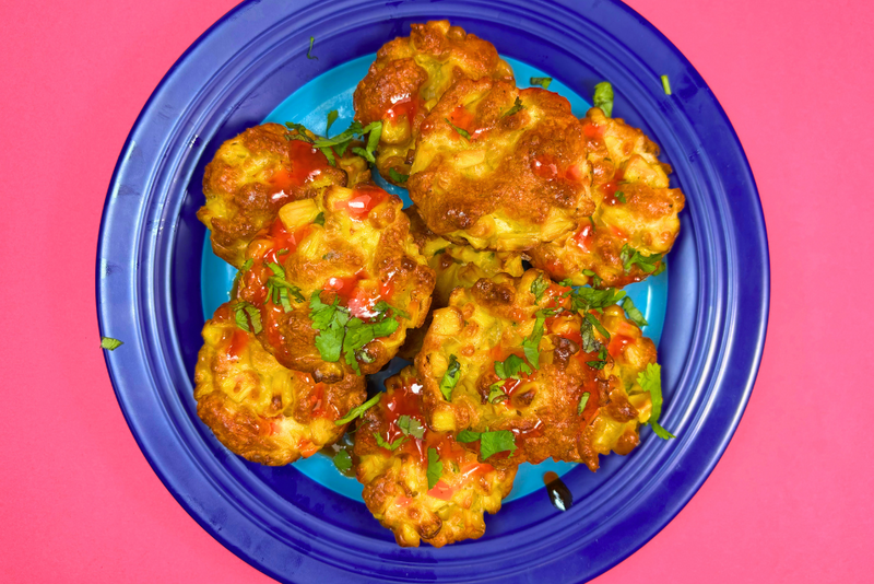 Hot Honey Halloumi and Sweetcorn Bites