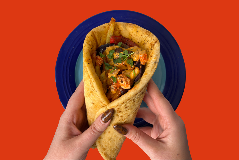 Lamb Traybake Flatbreads with Spicy Feta 