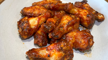 Baked chicken wings using Sauce Shop X Only Scrans Curry Ketchup