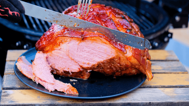 BBQ Honey Sriracha Glazed Ham