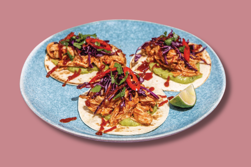 Pulled BBQ Chicken Tacos