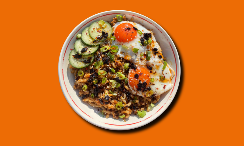 Crispy Chilli Peanut Butter Noodles