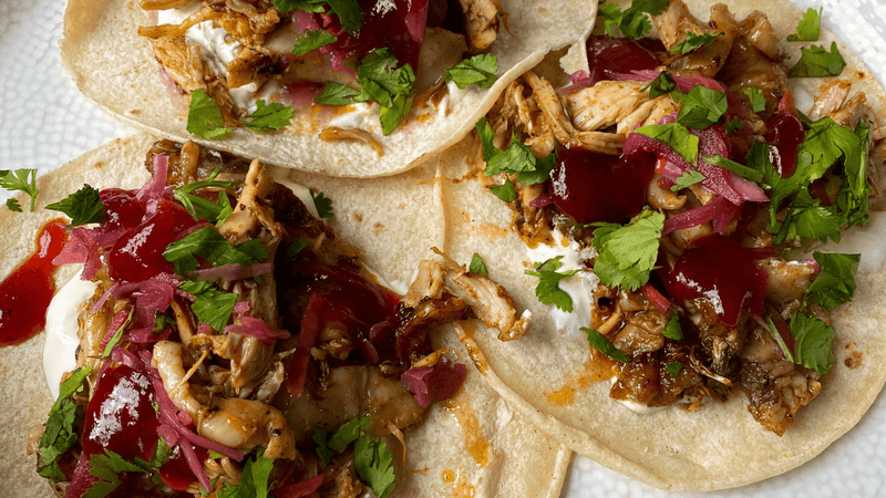 Chipotle Chicken Tacos With Scotch Bonnet Chilli Jam