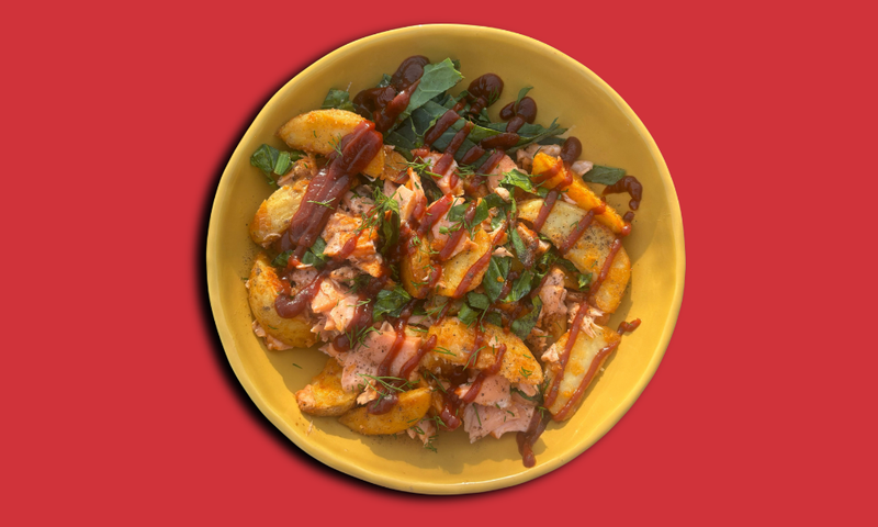 Air Fryer Maple Cajun BBQ Salmon