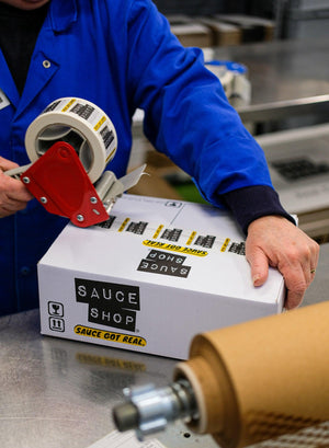 Recycling Sauce Shop packaging - Sauce Shop