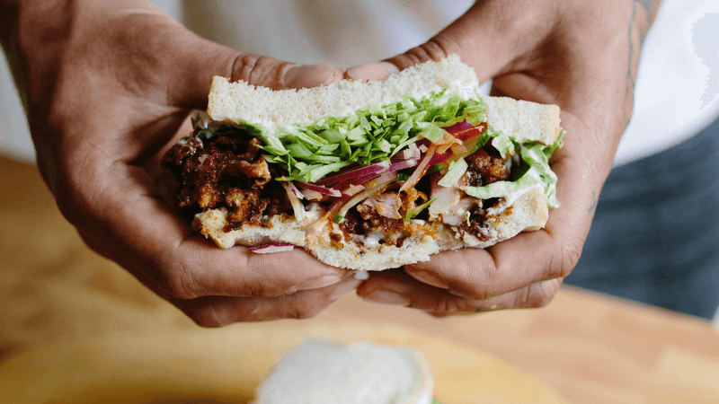Spicy Jerk Fried Chicken Sandwich