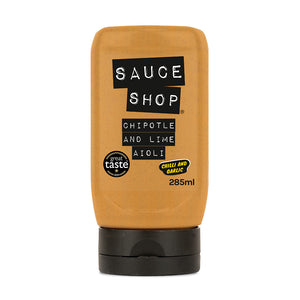 Sauce Shop Chipotle and Lime Aioli in a squeezy bottle with a Great Taste Award