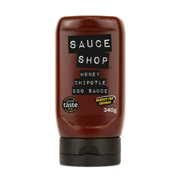 Sauce Shop Honey Chipotle BBQ Sauce in squeezy bottle