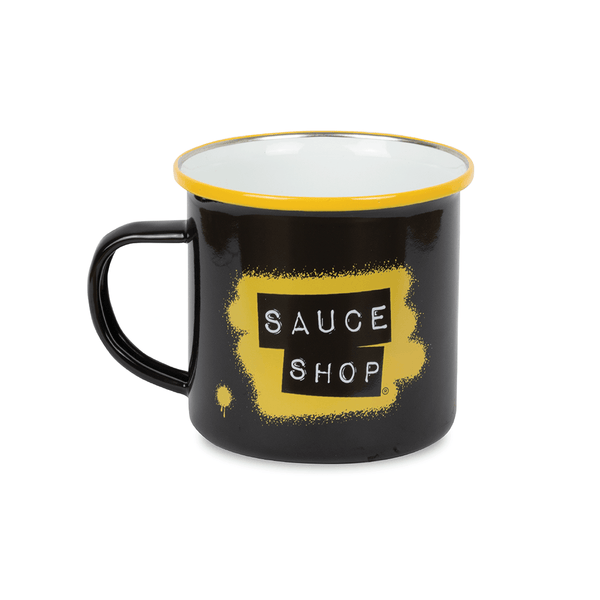 Sauce Shop Branded Enamel Mug - Sauce Shop